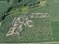 2018 Great Vermont Corn Maze Aerial Photo