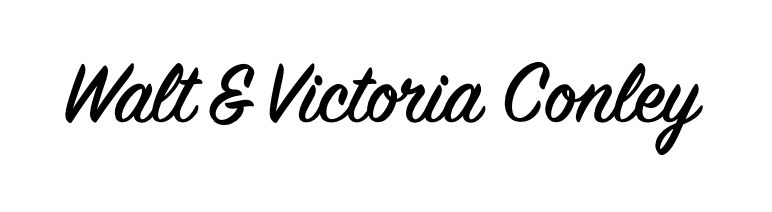 Walt & Victoria Conley Script signature