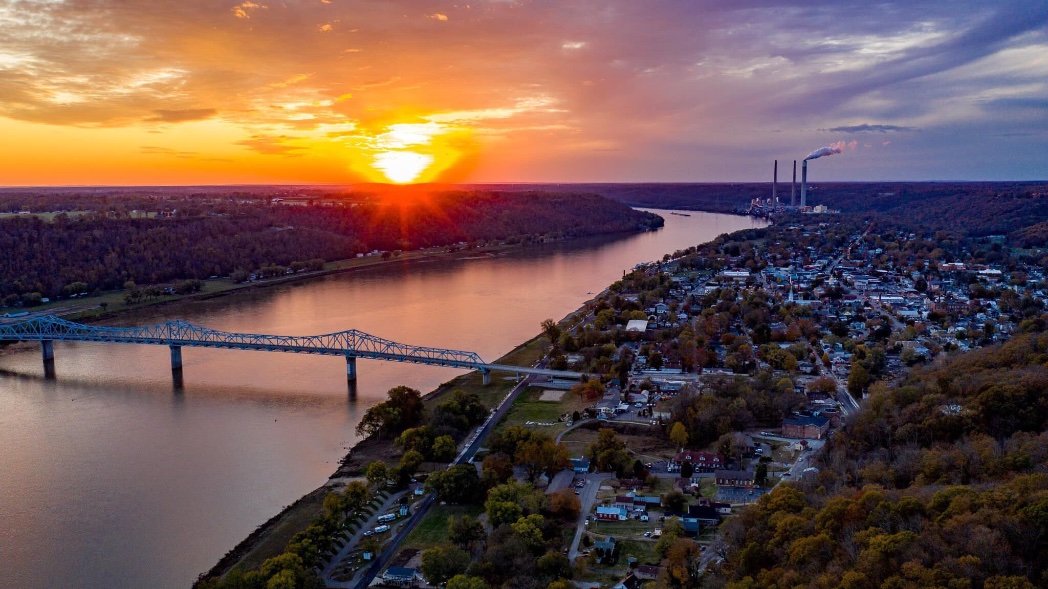 Madison Indiana sunset