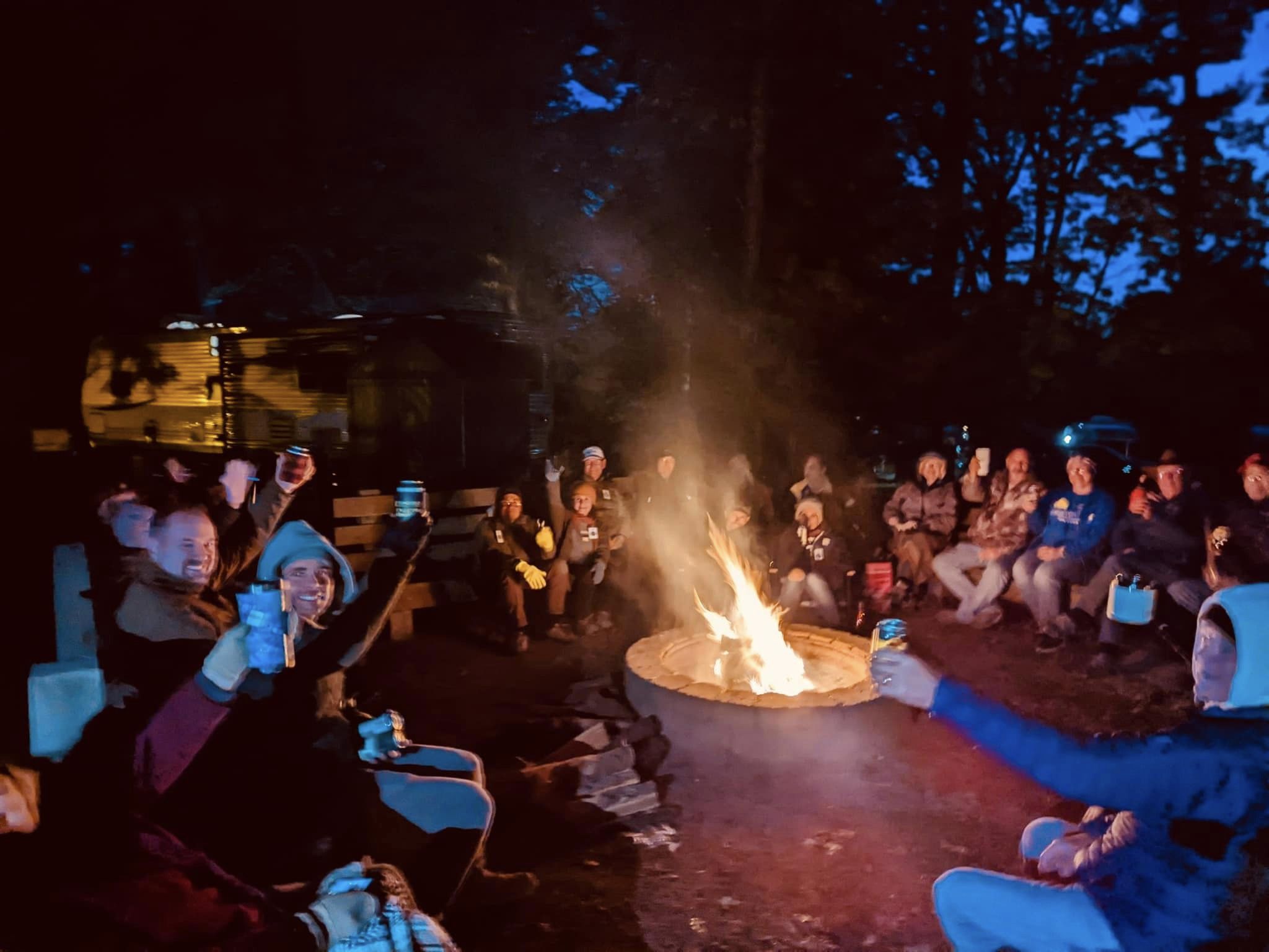 Pentwater 2022 Group Campfire
