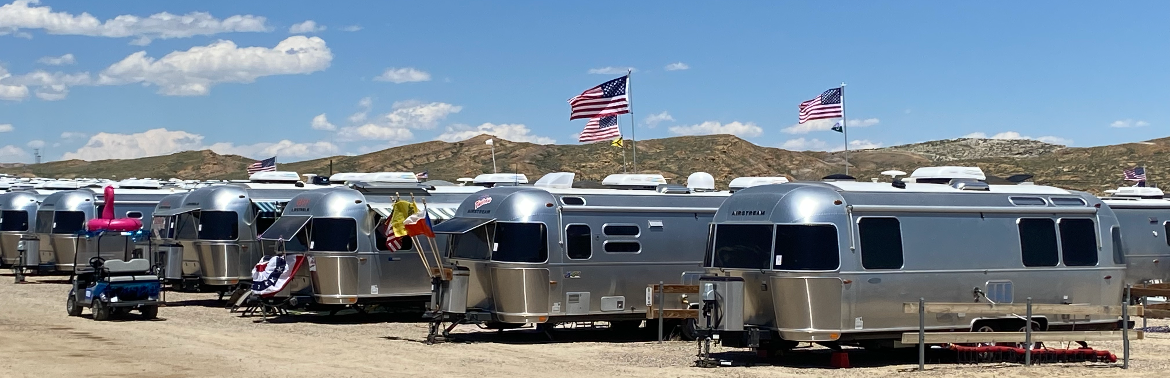 Airstreams at the International Rally in Rock Springs, Wyoming 2023