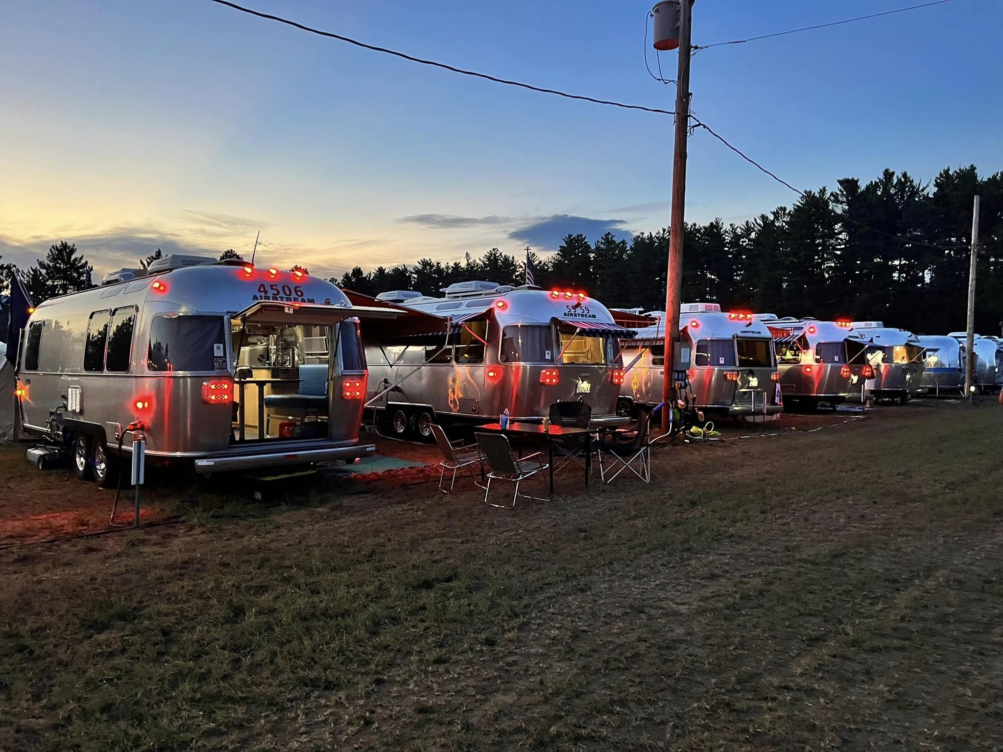 Line of Airstreams