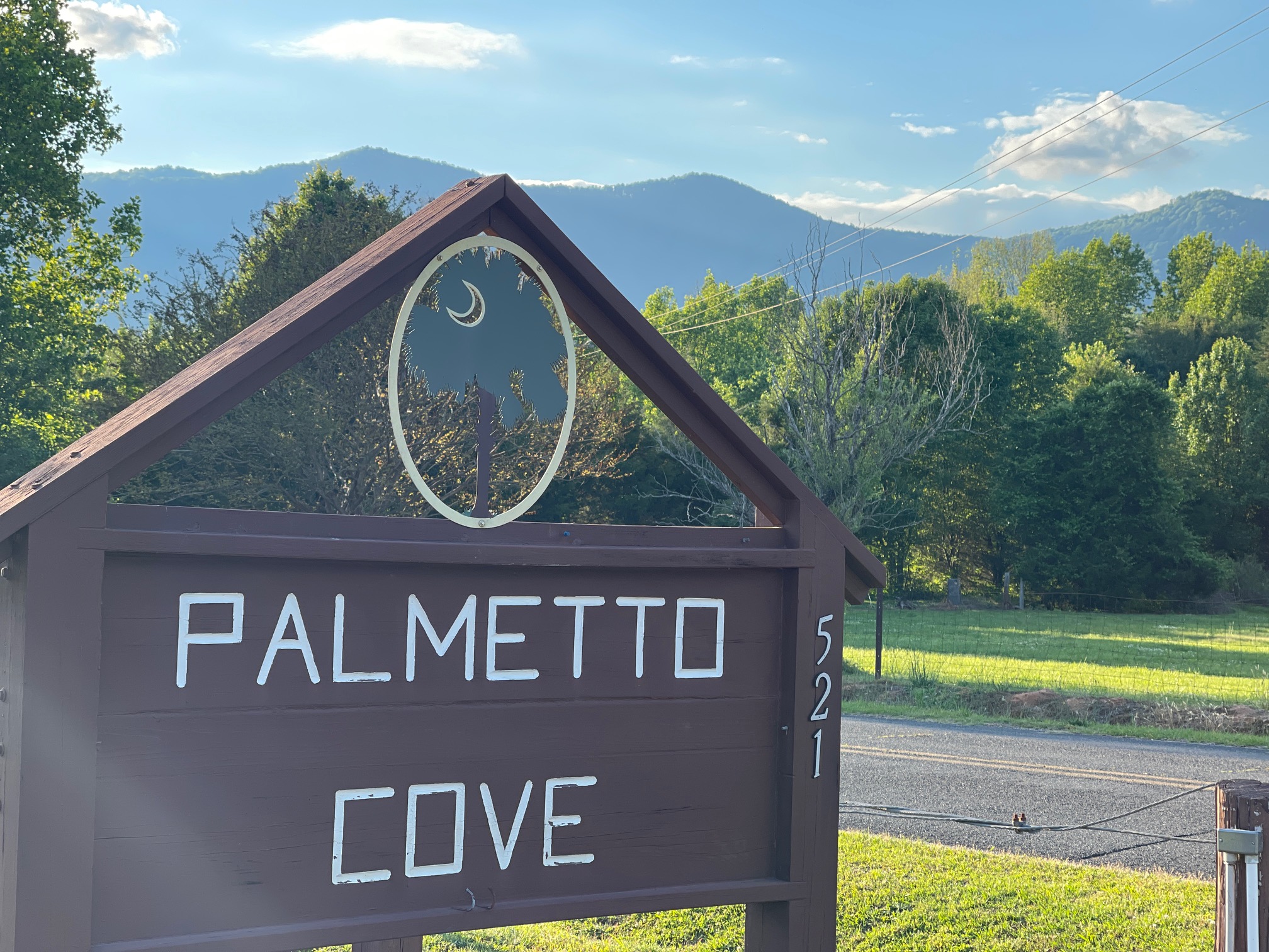 Palmetto Cove sign