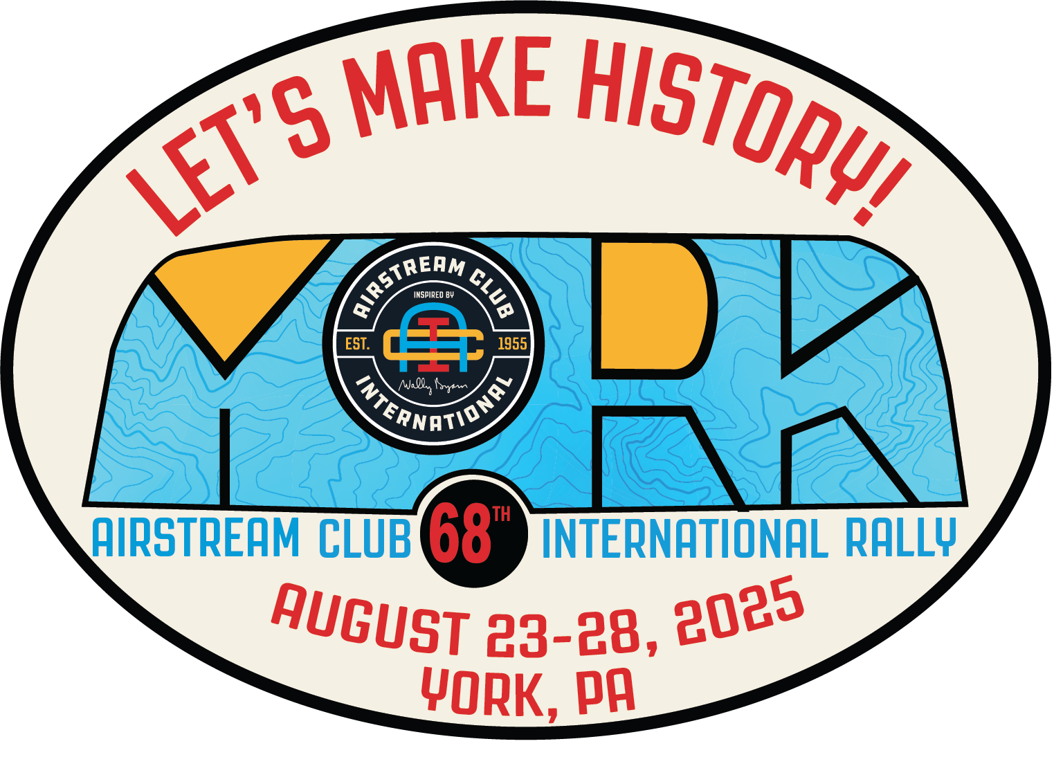 68th Airstream Club International Rally Logo