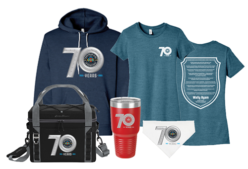 70th Anniversary Logo Items
