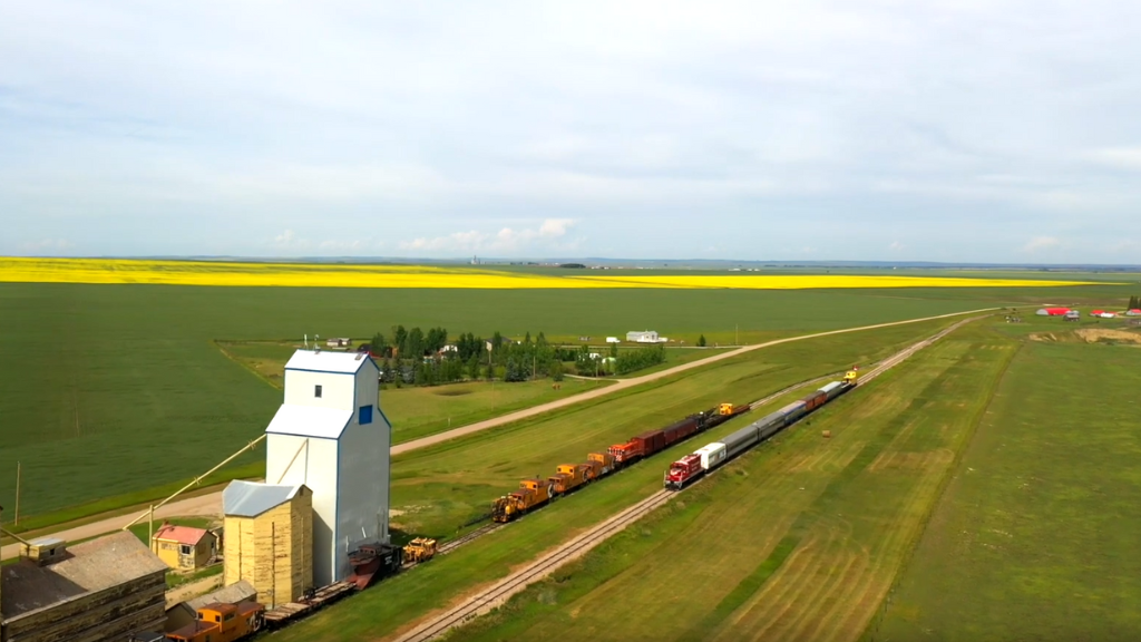 Aerial Shot of Train