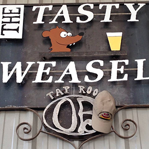 Hat at Tasty Weasel Brewery