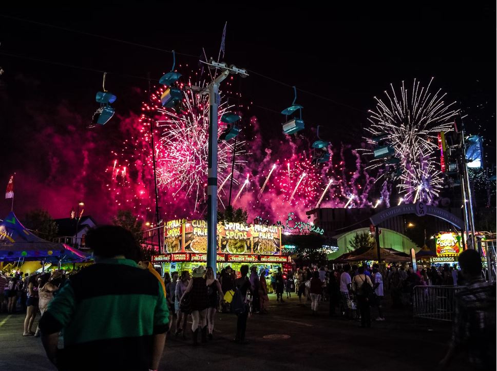 Stampede Fairgrounds Night