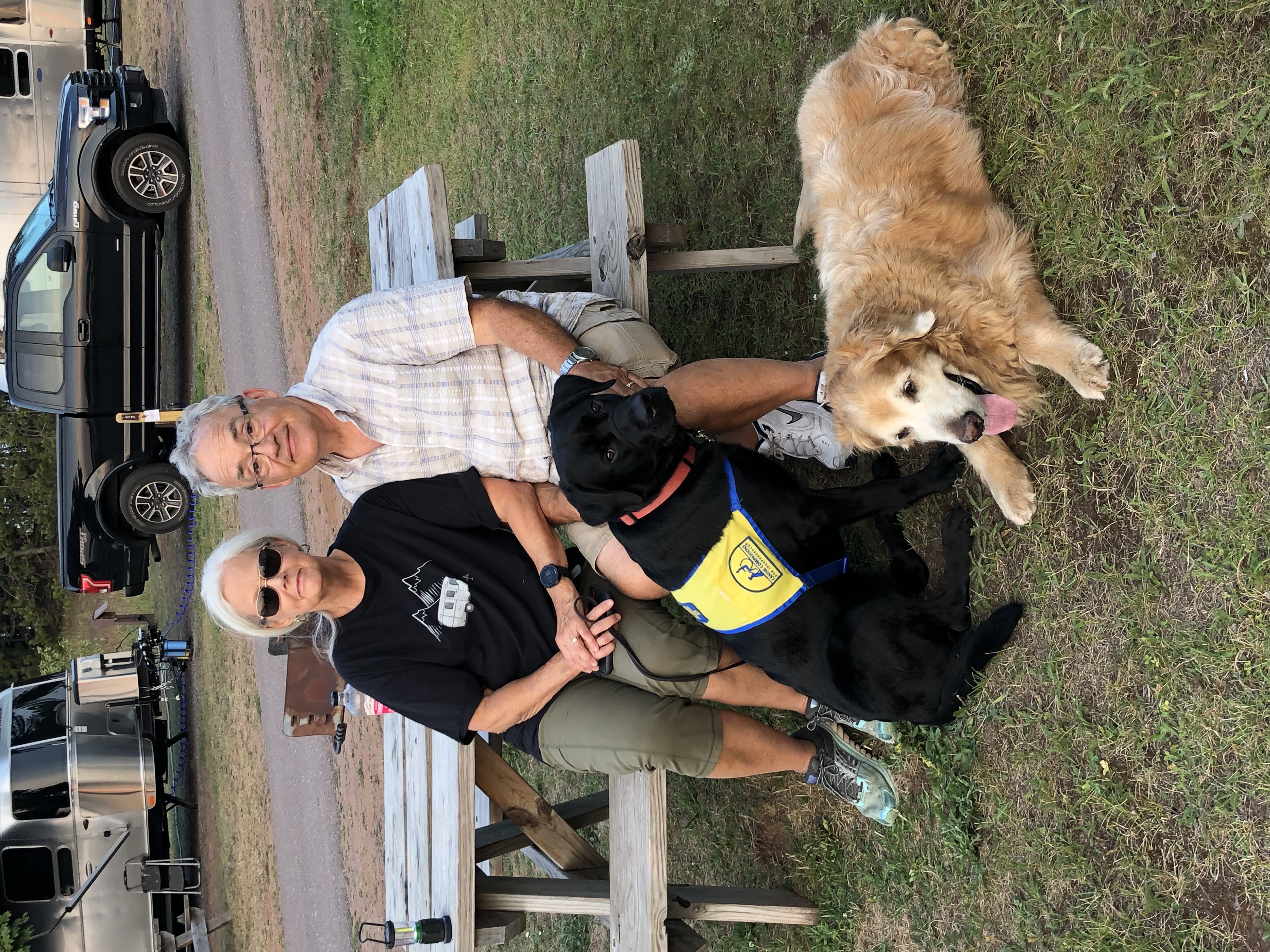 First-Timers Sue and Peter Leroy with future service dog, Mike