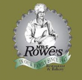 Mrs Rowes restaurant logo. family owned since 1947 in Stanton, VA.