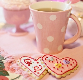 Pink teacup
