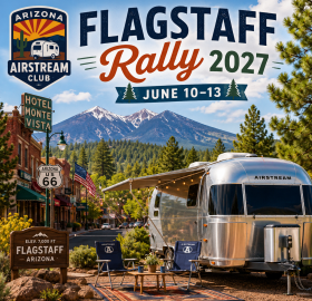 Image of an airstream near flagstaff downtown