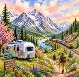 Springtime in the Rockies Caravan Logo