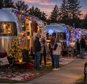 Holiday rally Airstreams