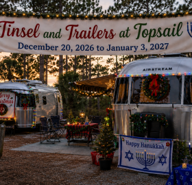 Tinsel and trailers at Topsail