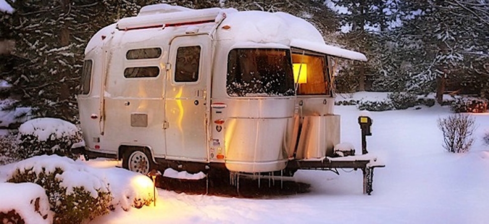 Airstream in the Snow