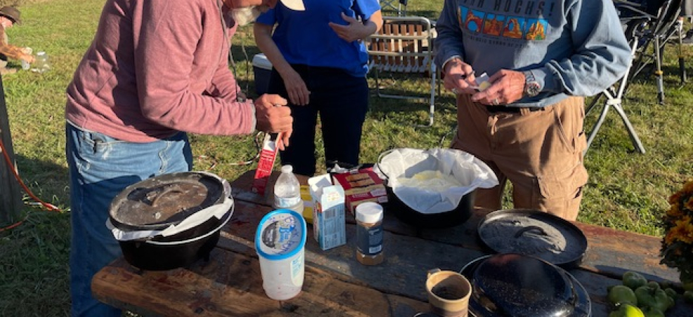 Dutch oven cobbler! 