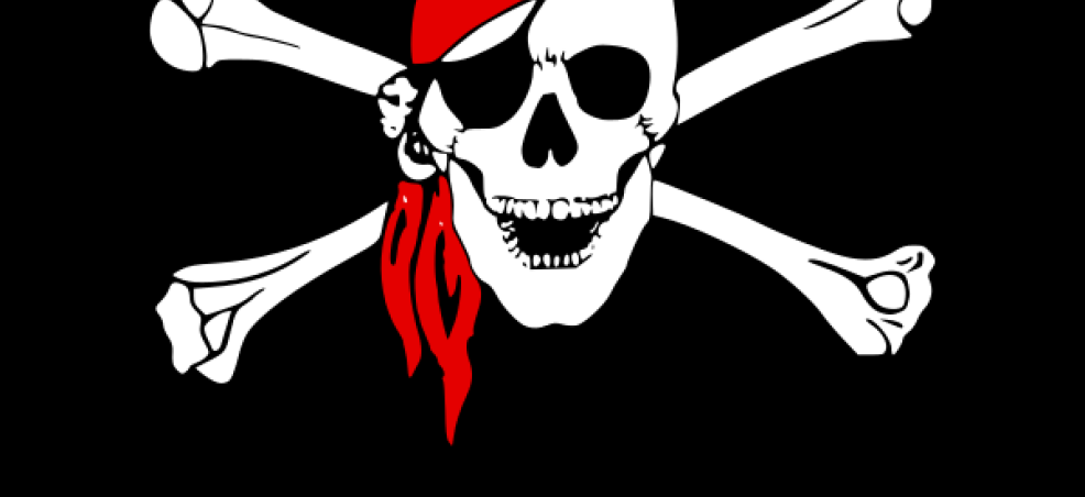 Pirate skull and crossbones