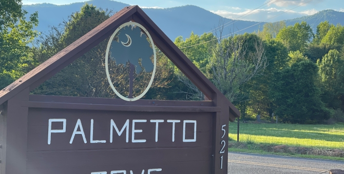 Palmetto Cove sign