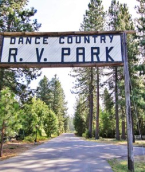 Image of entrance to McCloud RV Park